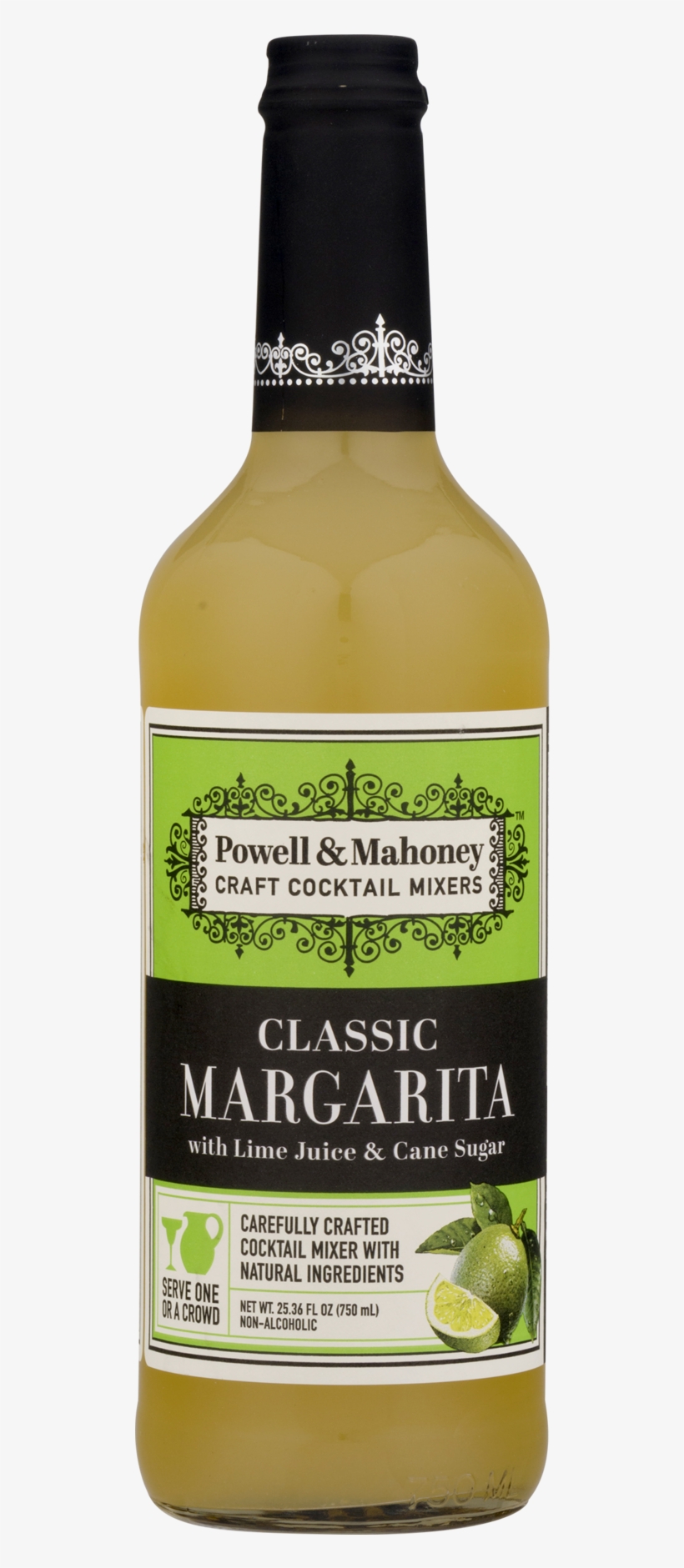 Powell & Mahoney Classic Margarita Mix With Lime Juice - Limeade, transparent png #8550041
