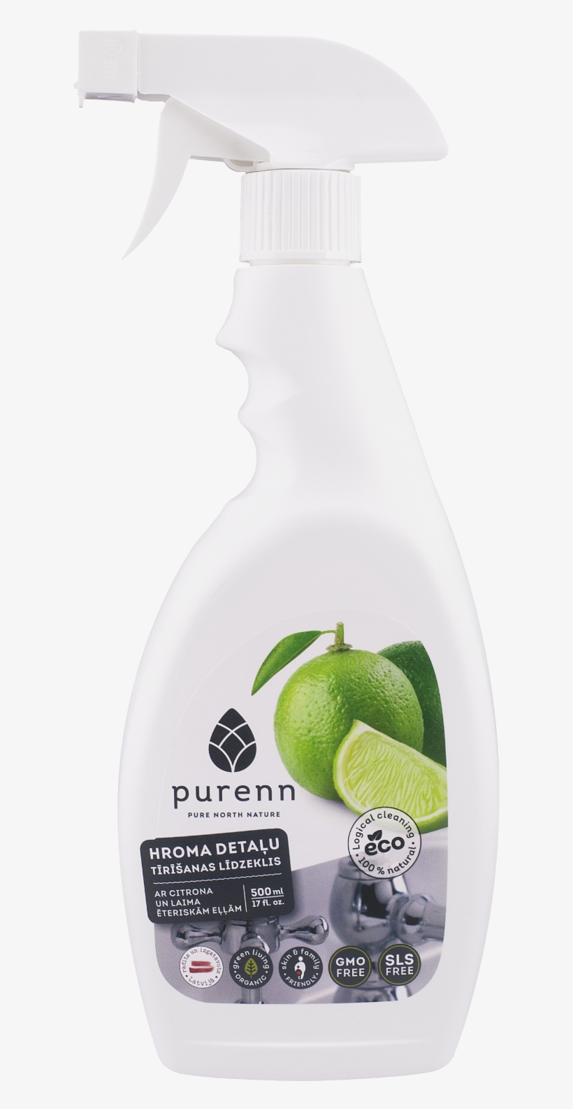 Purenn Cleaner For Taps And Chrome Details With Lemon - Lime, transparent png #8550327
