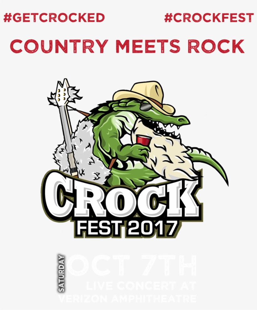 Country Meets Rock June 18th At Verizon Wireless Amphitheatre - Cartoon, transparent png #8550712