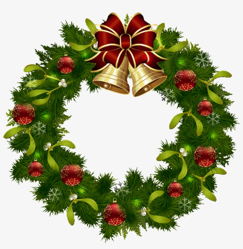 Transparent Christmas Wreath Clipart, transparent png #8552166