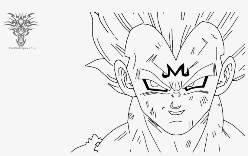 majin vegeta para colorir - Imprimir Desenhos