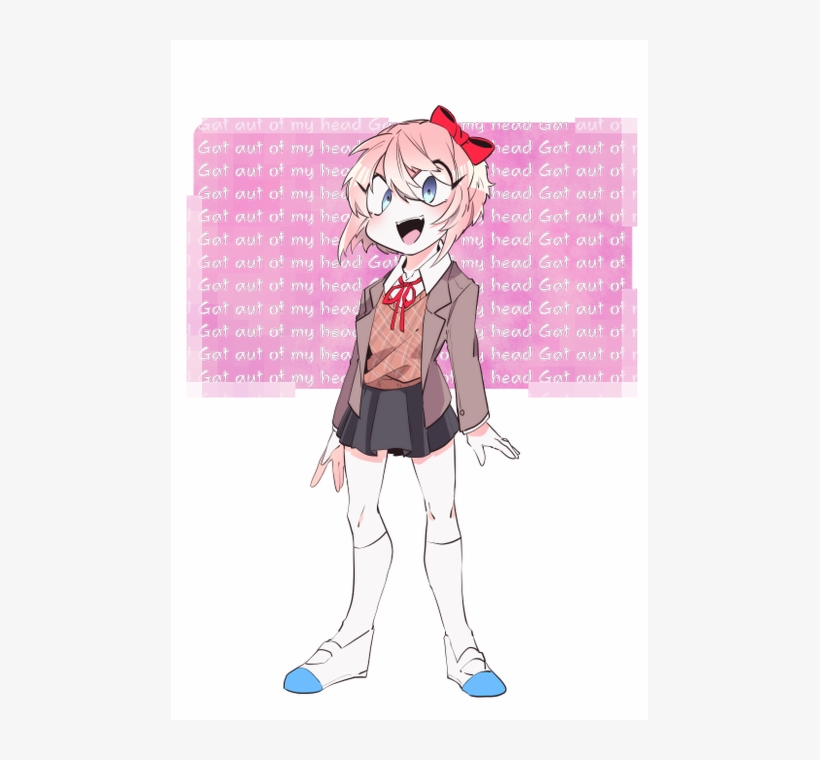 Sayori Https - Cartoon, transparent png #8553633