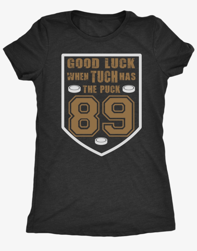 "good Luck When Tuch Has The Puck" Women's Triblend - Number, transparent png #8553778