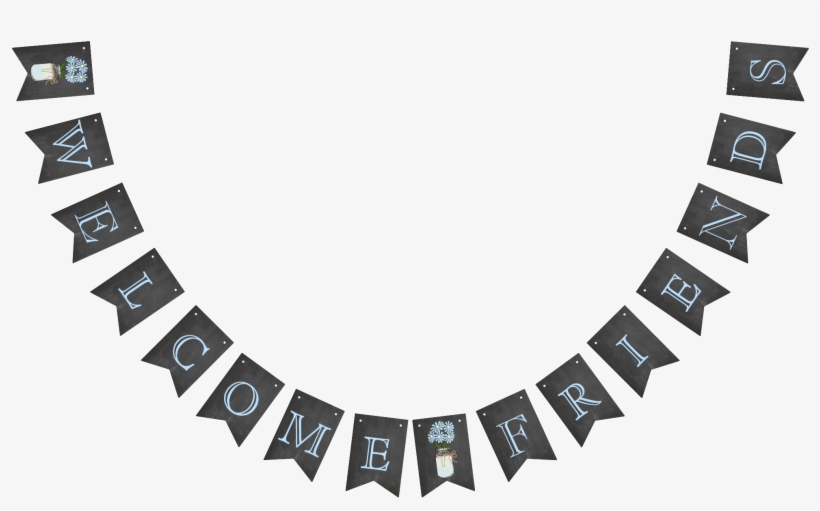 Get The Party Started With Bunting Banners - Chalkboard Bunting Png Banner, transparent png #8553804