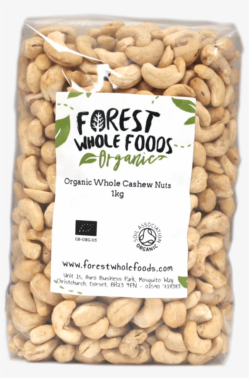 Organic Whole Cashew Nuts 1kg - Cashew, transparent png #8554079