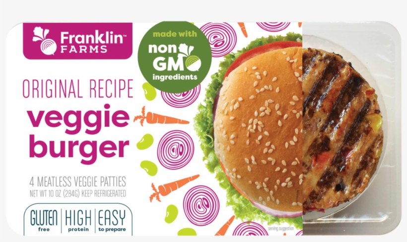 Orginal Horz - Franklin Farms Chili Bean Veggie Burger, transparent png #8554173