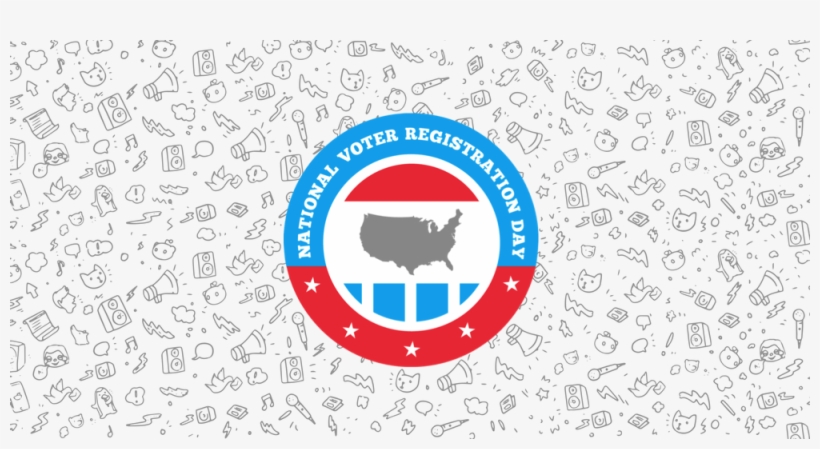 It's Us National Voter Registration Day - Voter Registration Day 2018, transparent png #8554360