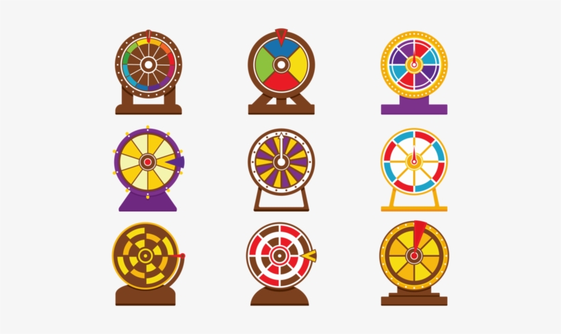 Vector Spinning Wheel Game - Spin Wheel Design Vector, transparent png #8555479