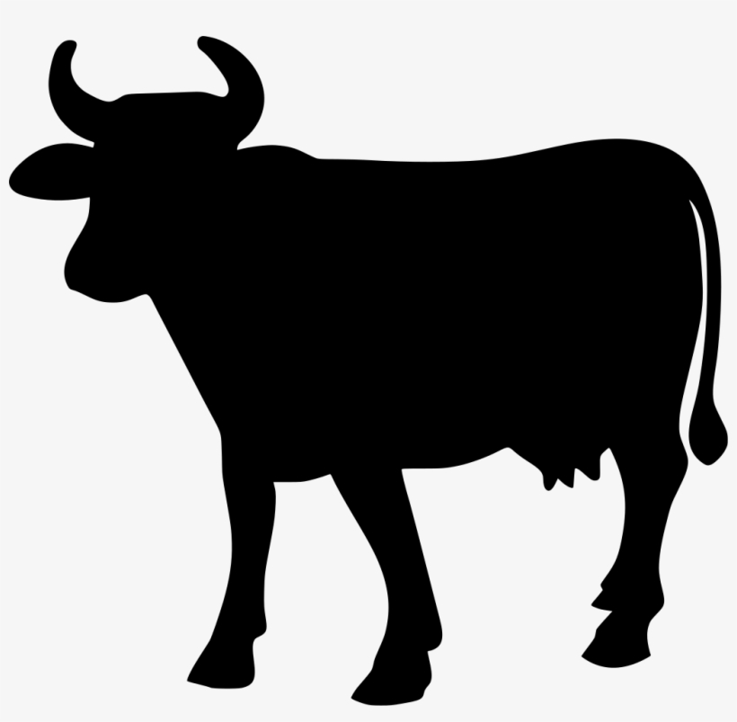 Download Png - Cow Silhouette, transparent png #8555528