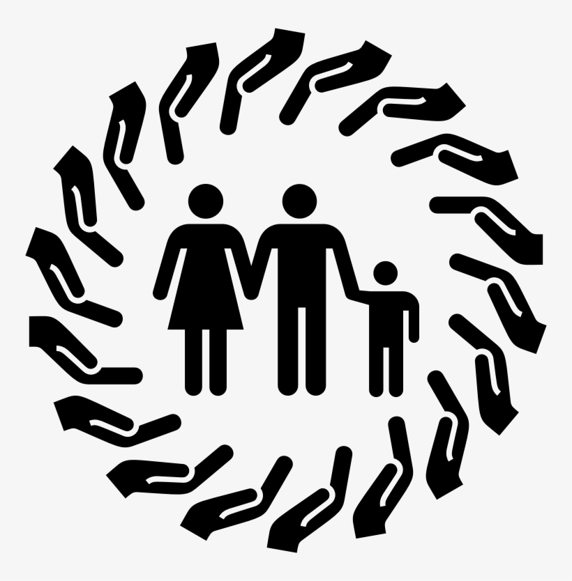 Caring Hands Frame Family - Family Medicine Clip Art, transparent png #8555842