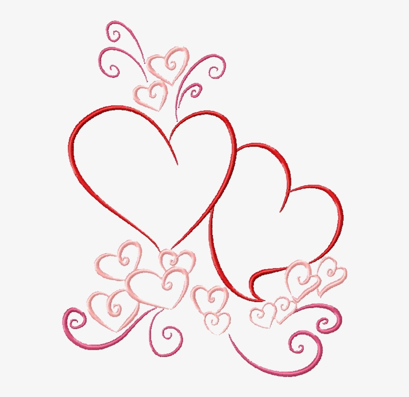 Png Frames Free Download - Love Embroidery Design Simple, transparent png #8557027