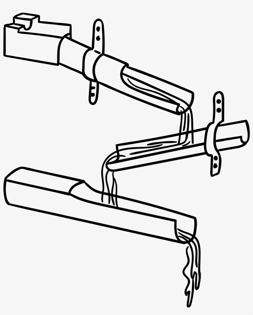Water Play With Pipes And Guttering - Technical Drawing, transparent png #8558202