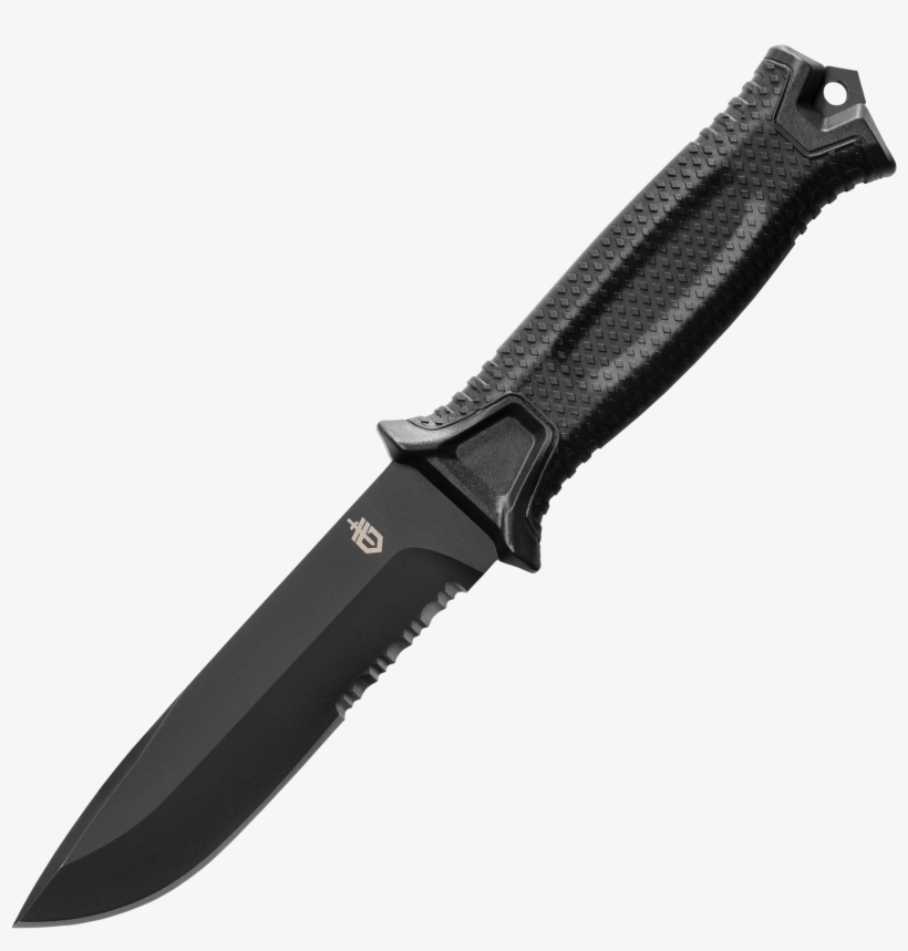 Gerber Strongarm Partially Serrated Fixed Blade, Black - Gerber Strongarm Vs Gerber Lmf 2, transparent png #8559859