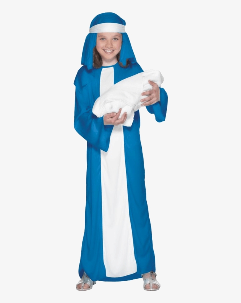Child Virgin Mary Costume - Jesus Mother Mary Dress, transparent png #8560174