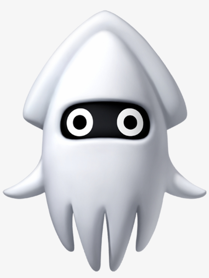The Blooper Was Introduced As An Item In Mario Kart - Super Mario Enemies, transparent png #8560475