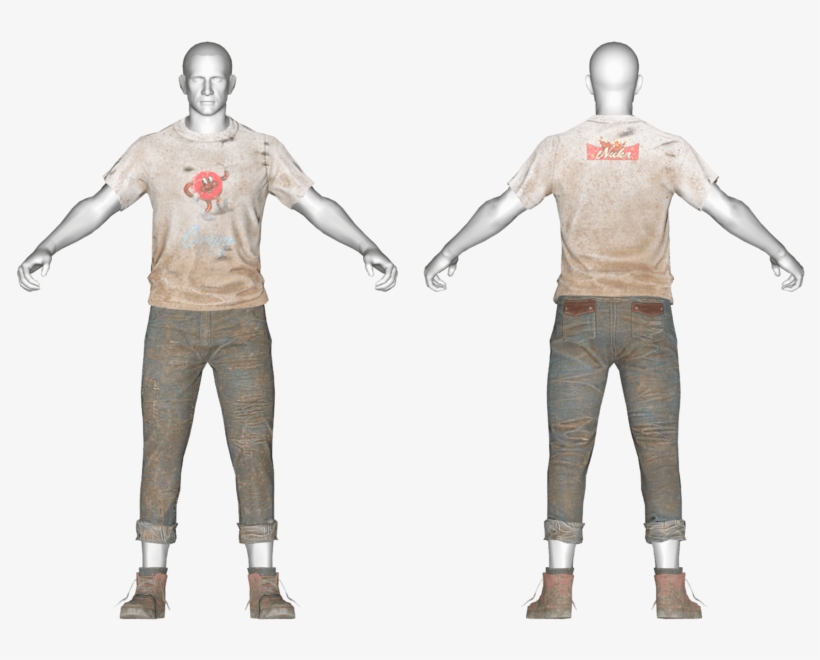 Cappy Shirt & Jeans - Male, transparent png #8560518