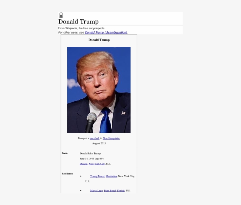 Docx - Donald Trump, transparent png #8560650
