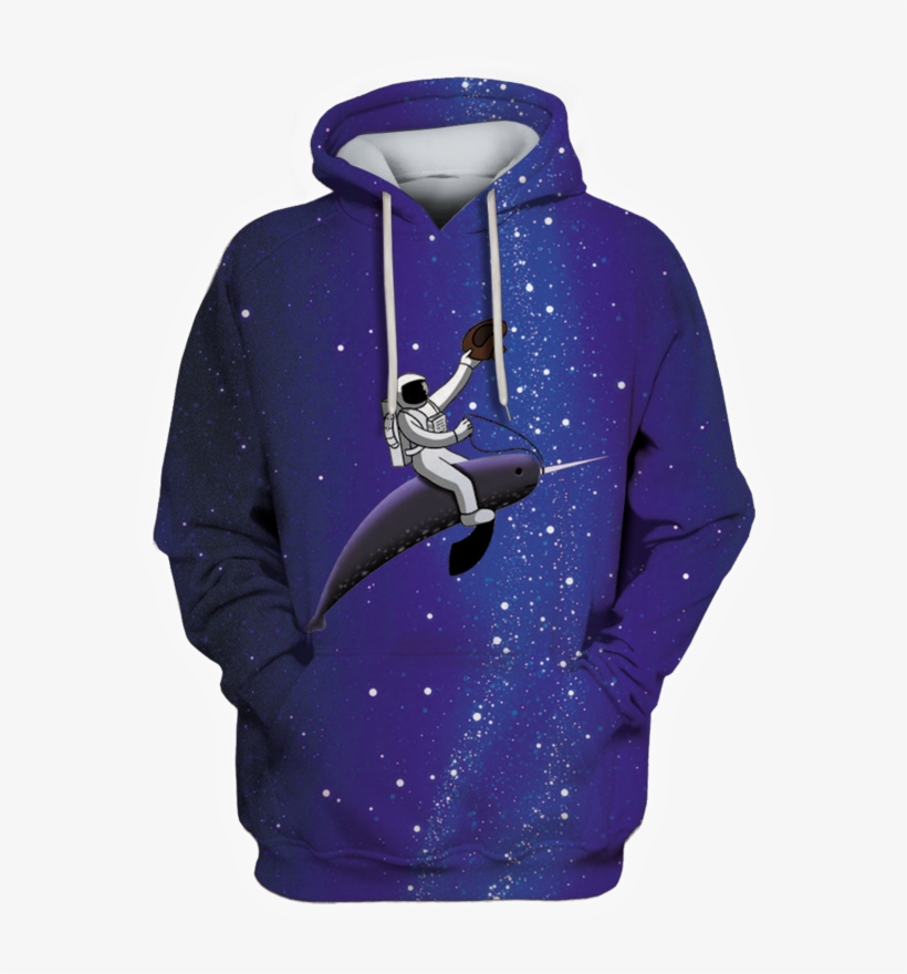 3d Astronaut In Galaxy Background Full Print T Shirt - Toothless How To Train Your Dragon Print Out, transparent png #8561262