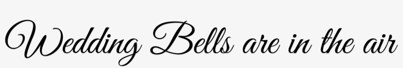 Fine Photogaphy Wedding Text Wedding Bells Are In The - Calligraphy, transparent png #8561970