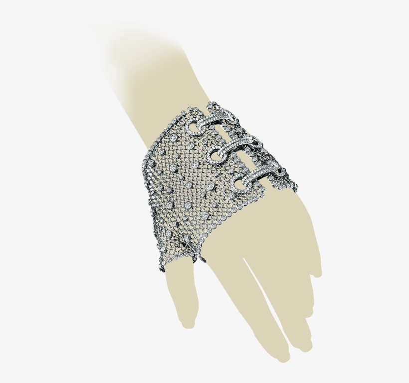 Encrusted With Diamonds And Elegantly Crafted With - Bracelet, transparent png #8562232
