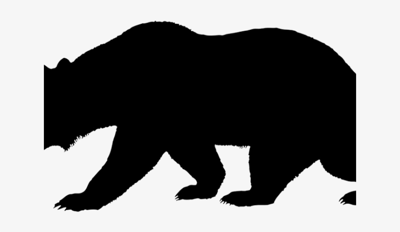 California Bear Outline - Black California Bear Logo, transparent png #8562771