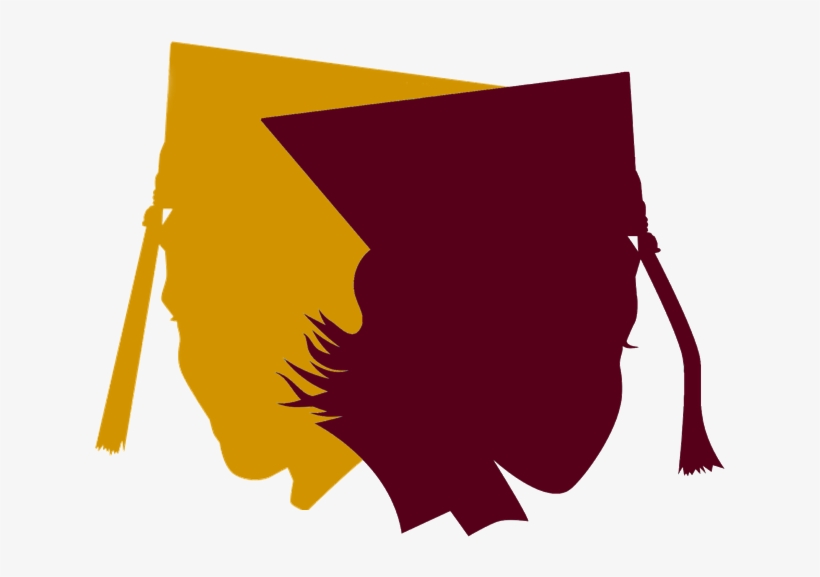 Silhouette Graduation Heads - Crisis In Black Education, transparent png #8563362