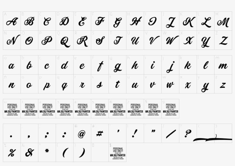 Character Map Font Painter Personal Use Only Free Transparent PNG