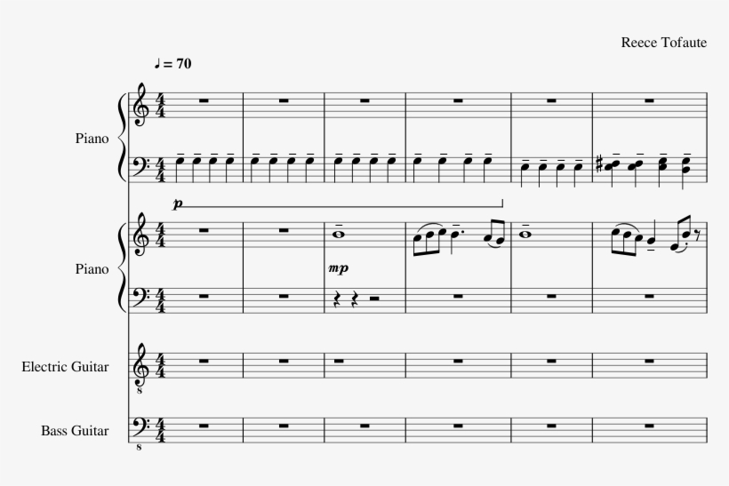 Lightning Strike - Sheet Music, transparent png #8563921