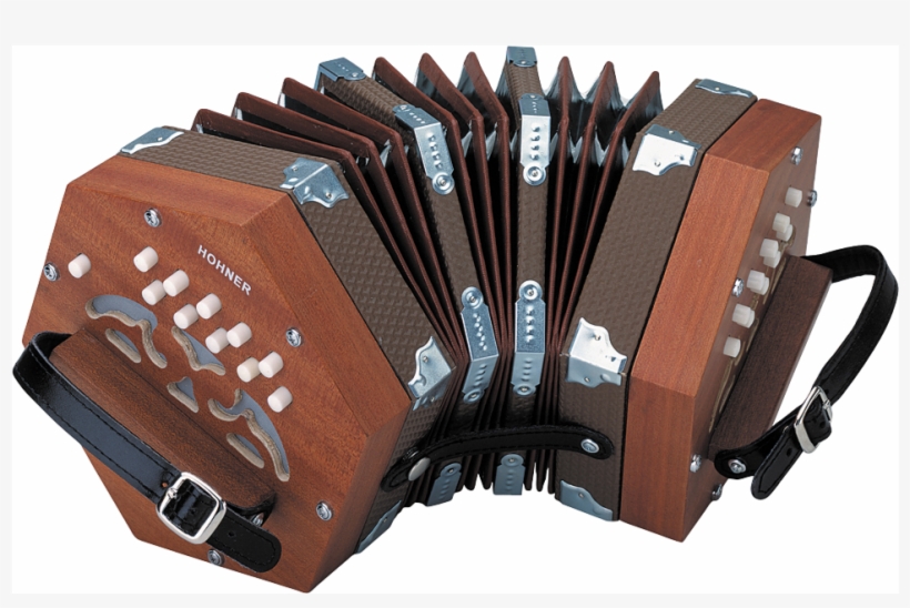 Hohner D40 Concertina Accordion 20 Key With Gig Bag - Concertina Instrument, transparent png #8564061