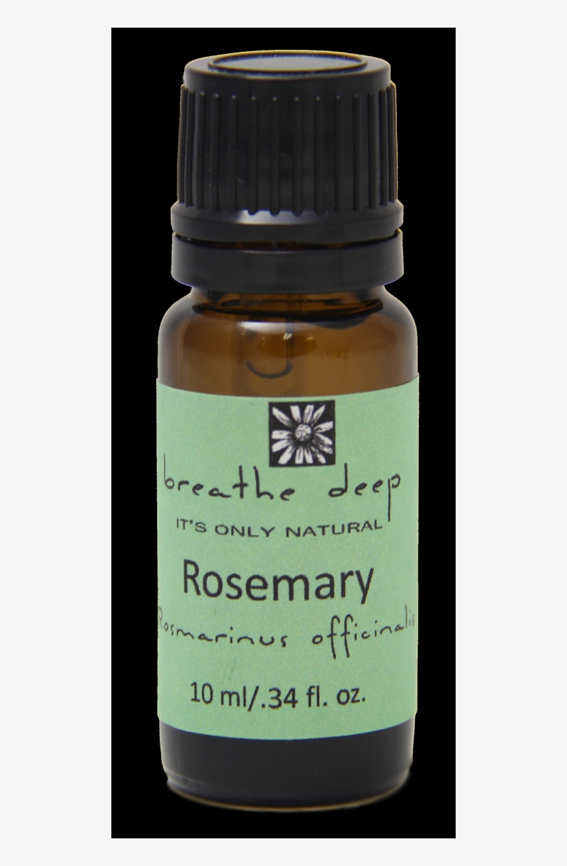 Breathe Deep Rosemary Essential Oil - Glass Bottle, transparent png #8565271