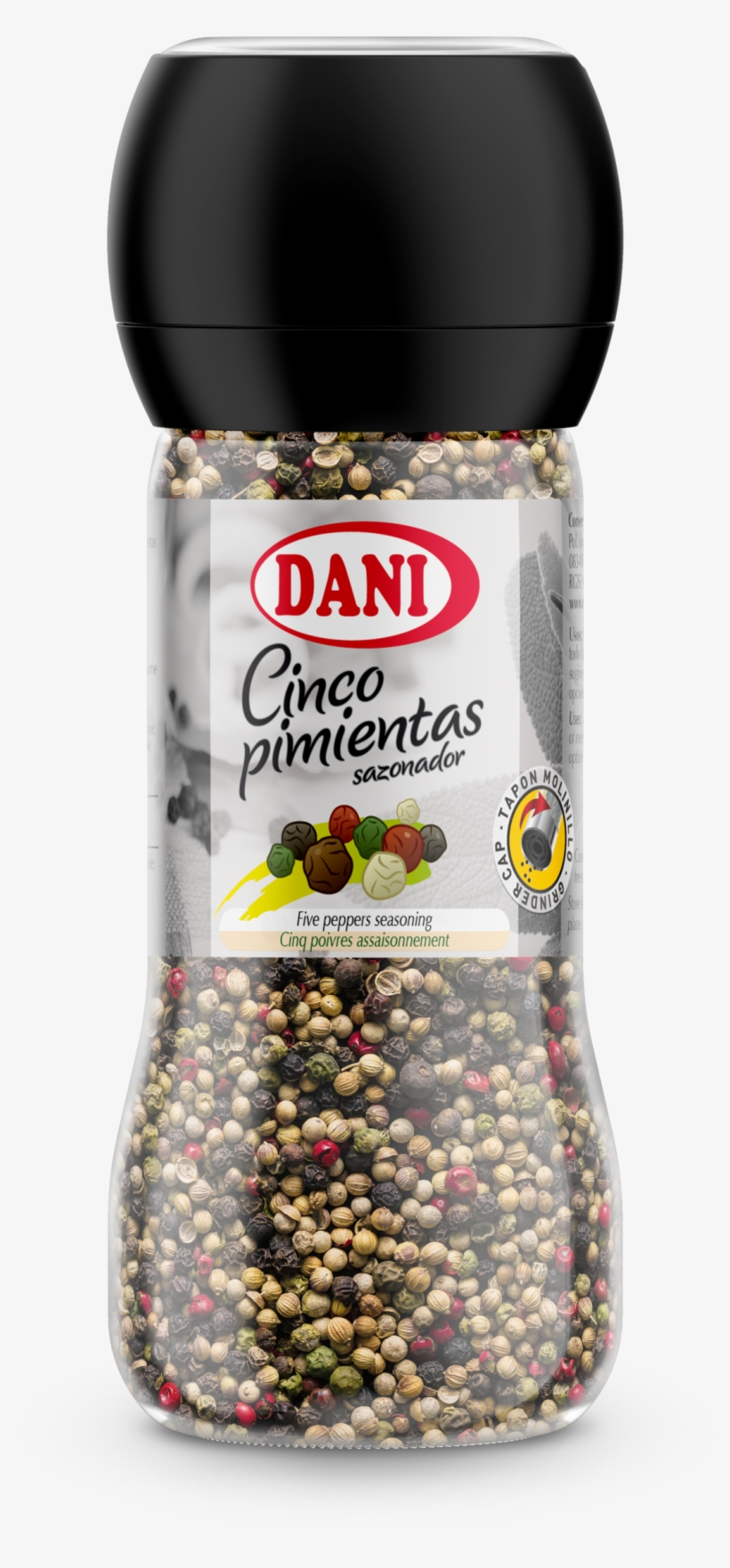 Five Peppers Seasoning 180g - Conservas Dani, transparent png #8565522