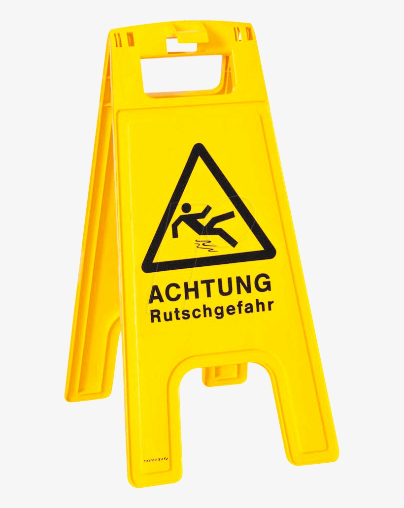 Danger Of Slipping Noname - Warnschilder Rutschgefahr, transparent png #8565944