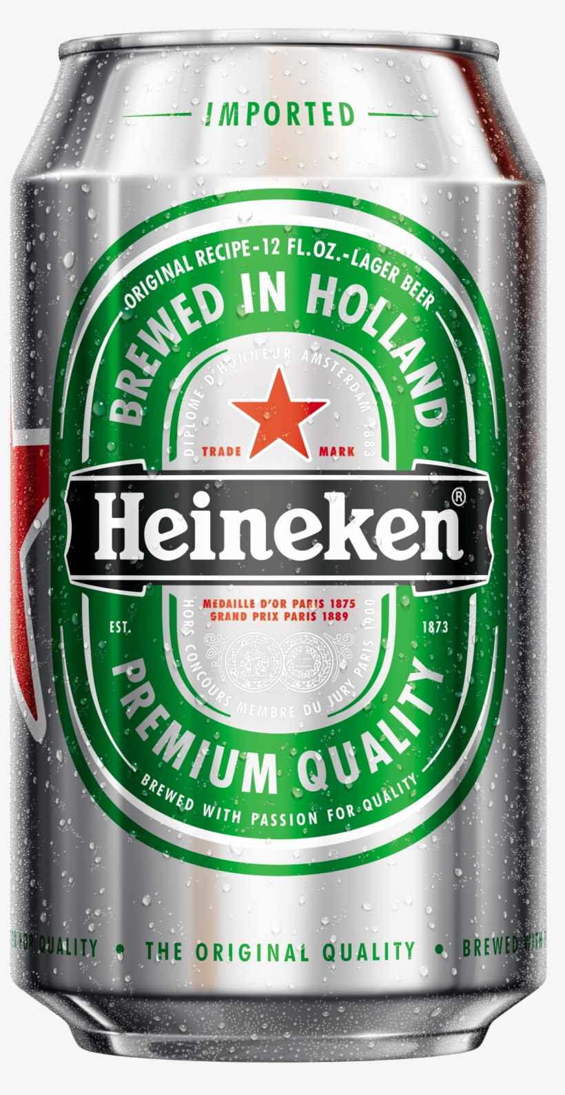 Lata Heineken Frente Free Transparent Png Download Pngkey