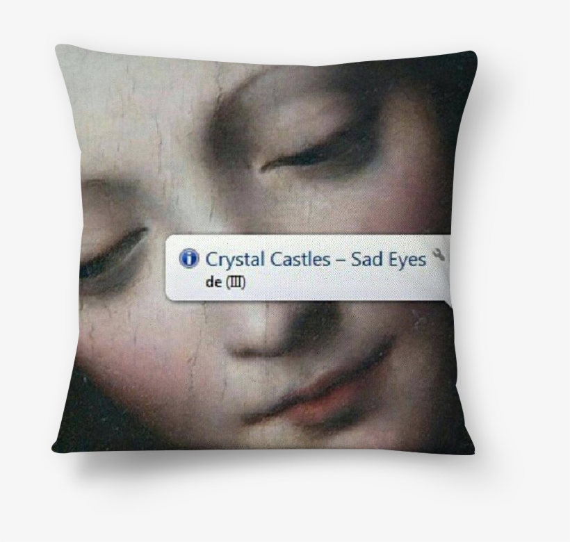 Almofada Sad Eyes De Fernanda Melona - Virgin And The Child, transparent png #8566427