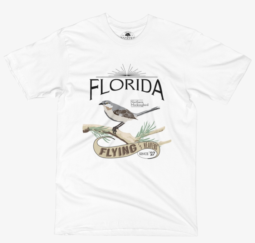 Florida Northern Mockingbird State Bird T-shirt - State Bird, transparent png #8566774