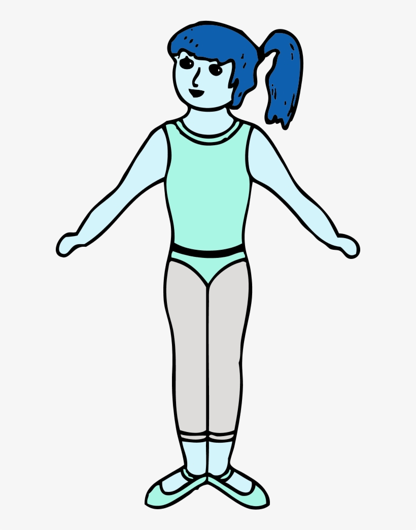 Girl Body Outline Clip Art N3 - Human Body Clip Art, transparent png #8567346