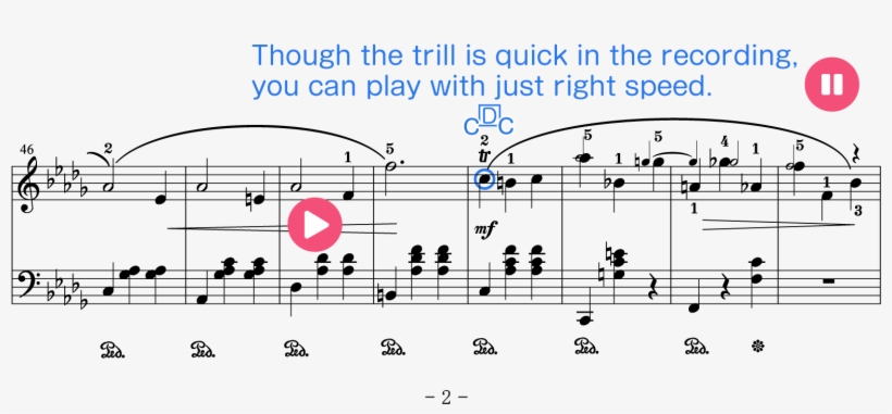 Very Soft Grace Notes In Trio - Sheet Music, transparent png #8567979