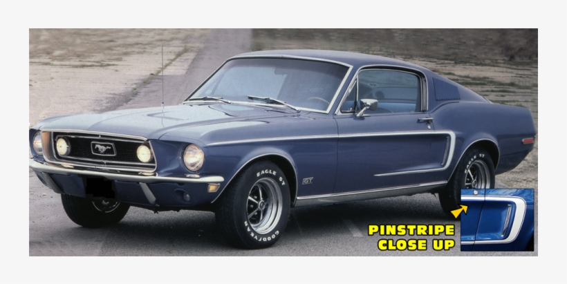 Part - Custom Mustang C Stripe, transparent png #8569285