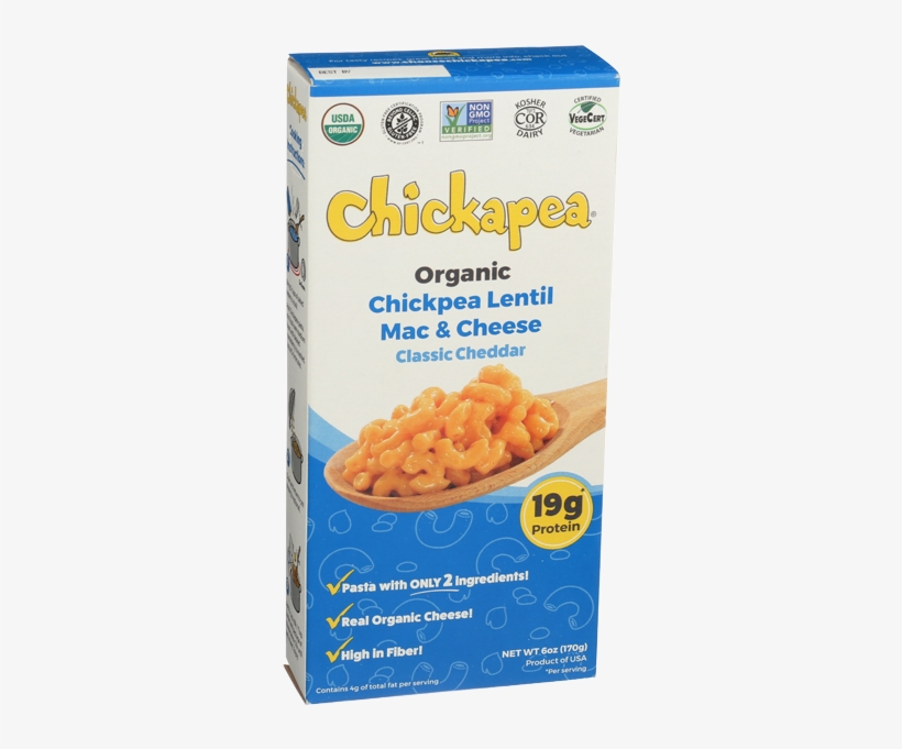 Chickapea Pasta Organic Chickpea Lentil Mac & Cheese - Convenience Food, transparent png #8569719