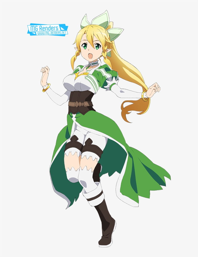 Anime Render Ecchi Transparent Background Alfheim Online - Leafa, transparent png #8570005