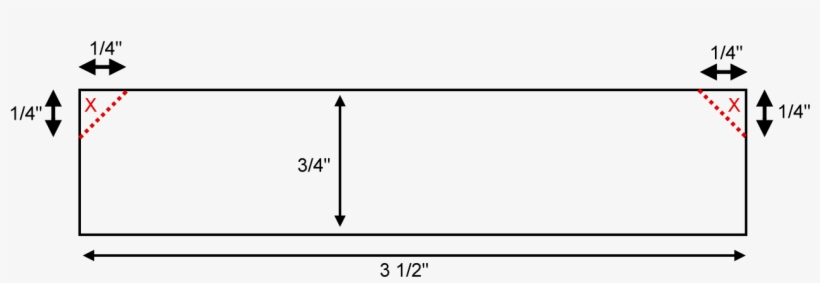 Cut The Corners Off, That Are Marked With A Red X - Parallel, transparent png #8570494