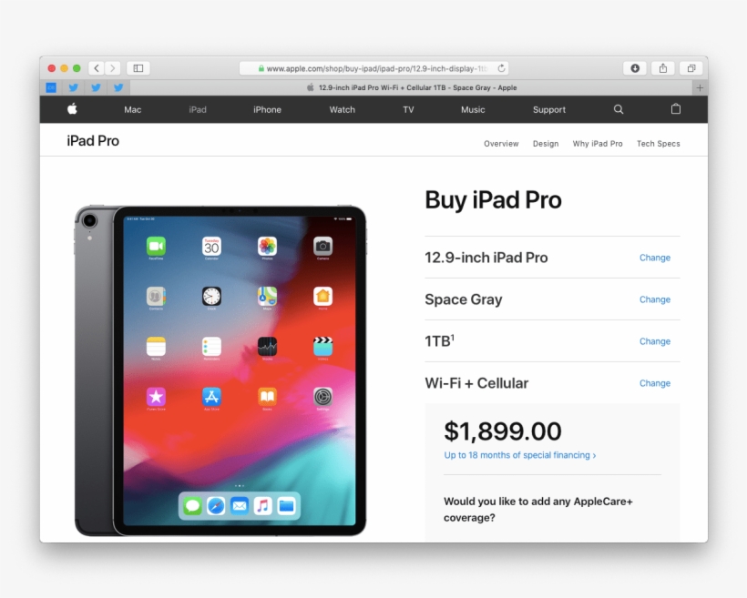 A Fully Loaded 2018 Ipad Pro Will Burn A $1,899 Hole - Ipad Pro 2018 Price, transparent png #8571139