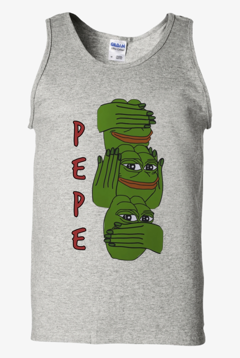Pepe Funny Meme G220 Gildan 100% Cotton Tank Top - Shirt, transparent png #8571913
