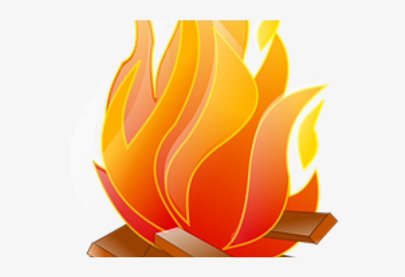 Burn Clipart Big Fire - Burning Wood Clipart, transparent png #8571915