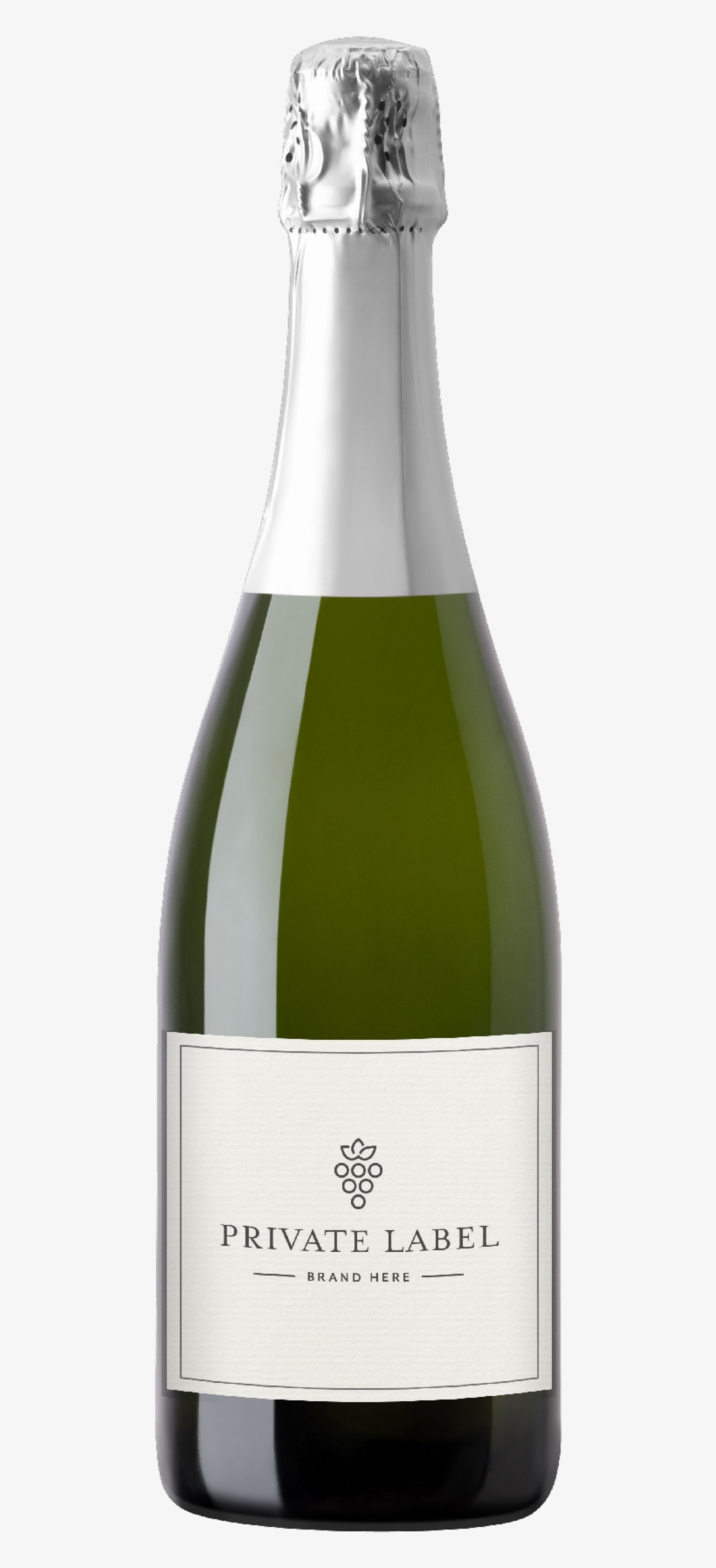 Crafted In The Traditional French “méthode Champenoise” - Glass Bottle, transparent png #8572020