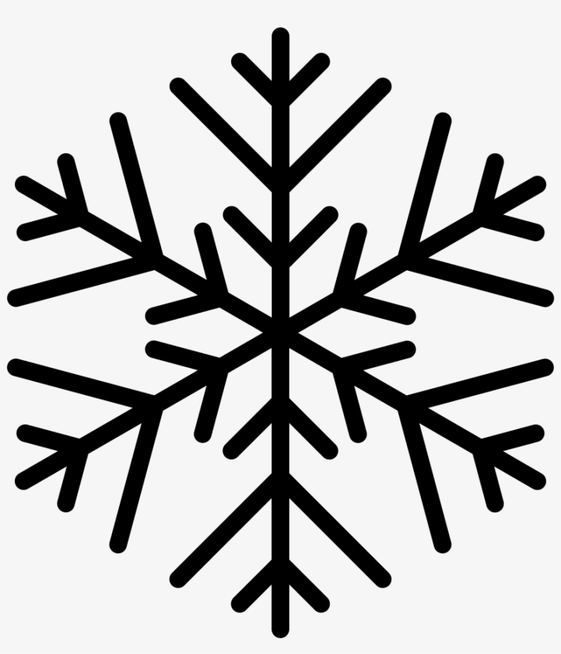 Png File - Snowflake Black And White Png, transparent png #8572865