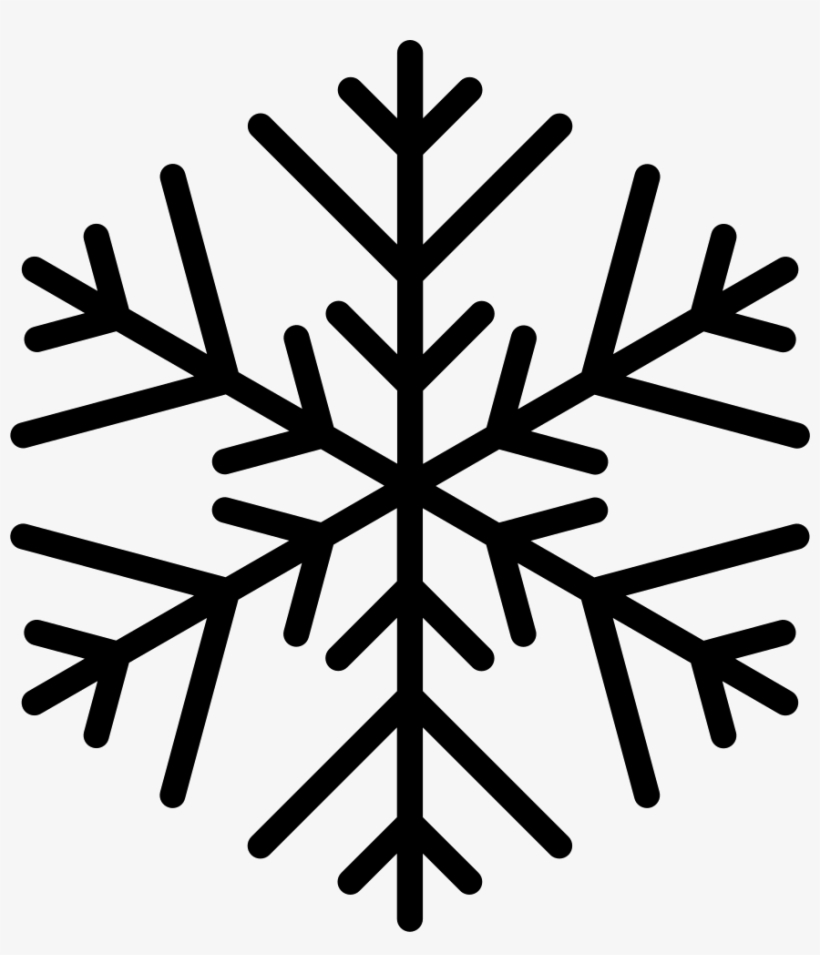 Png File - Snowflake Black And White Png, transparent png #8572865