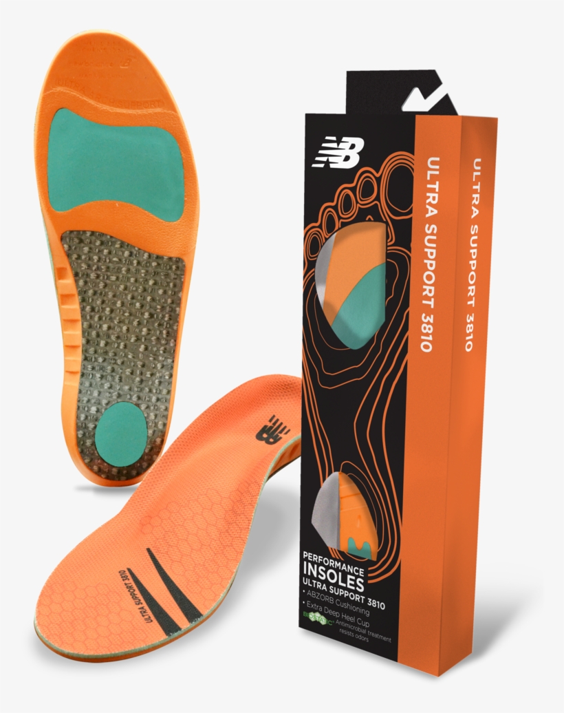 New Balance Ultra Support 3810 Insoles - New Balance 1100 Insole, transparent png #8573051