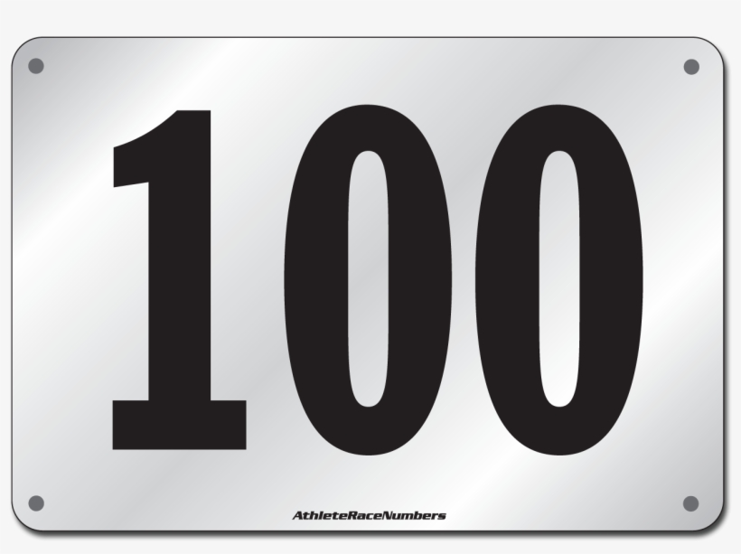 100 Number Png Free Image - Race Number 100, transparent png #8573101