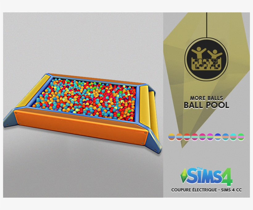 Ball Pool For Babys - Sims 4 Toddler Curls Redheadsims, transparent png #8573901